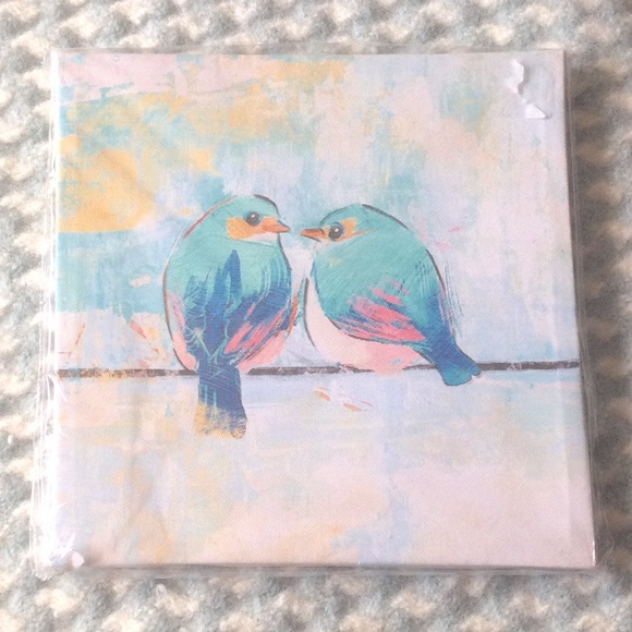 Two Birds on a String Wall Art Canvas - Picture 1 of 4